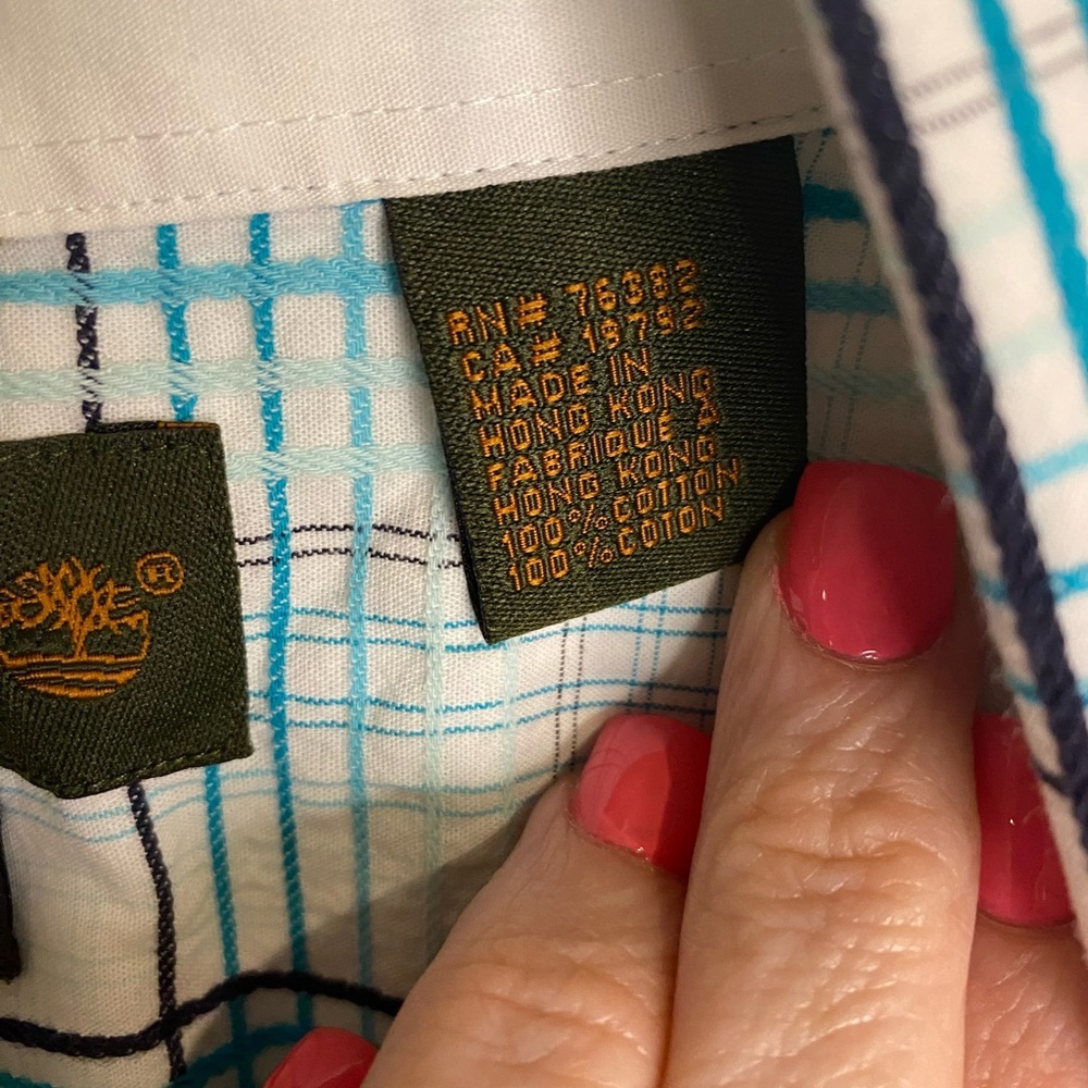 Timberland button Down 100% cotton - image 4